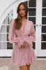 Athenia Dress Pink sold by Fortunate One
