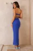 Starry Nights Mesh Maxi Dress Blue sold by Fortunate One