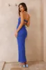 Starry Nights Mesh Maxi Dress Blue sold by Fortunate One