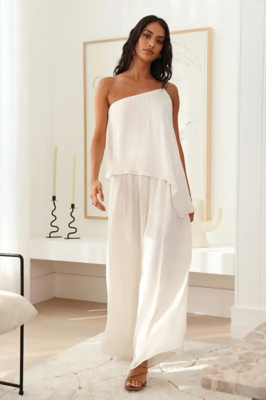 Moving In Crop Top White sold by Fortunate One