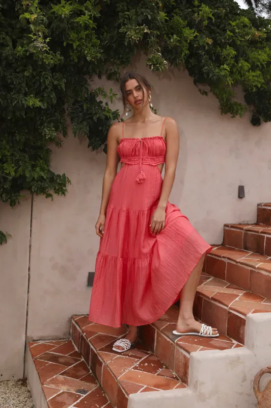 Heartbreaker Maxi Dress Red sold by Fortunate One