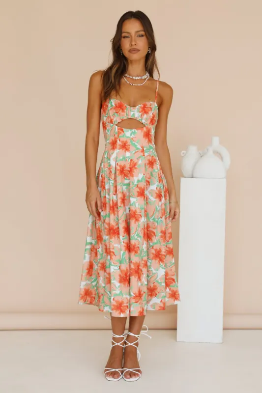 Nectarine Blossom Maxi Dress Floral sold by Fortunate One