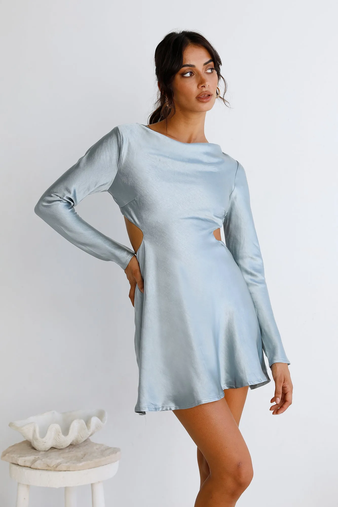 Peripheral Vision Dress Blue sold by Fortunate One product image thumbnail 4
