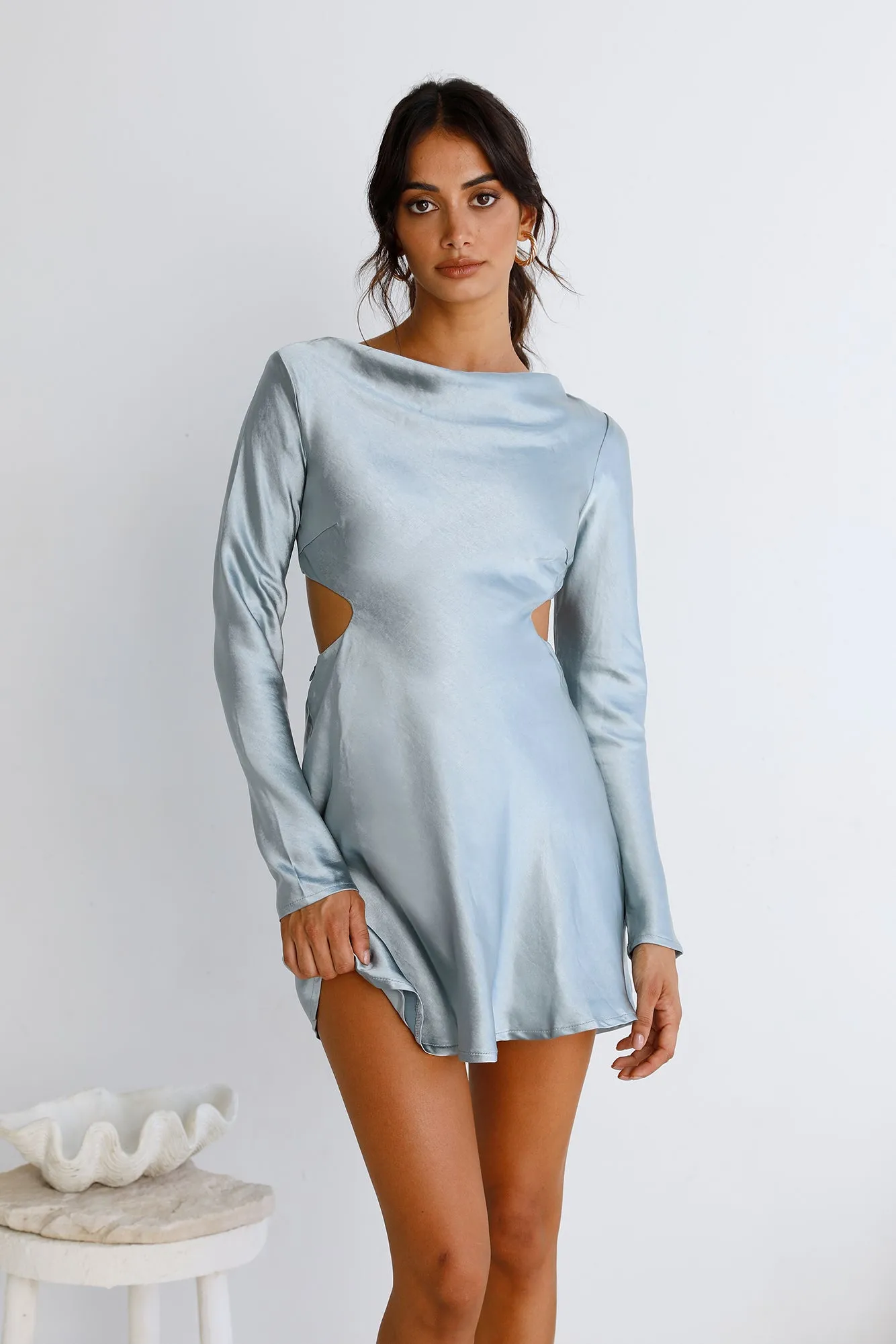 Peripheral Vision Dress Blue sold by Fortunate One product image thumbnail 2