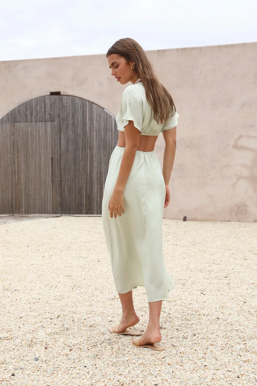 Wonderstruck Thoughts Maxi Dress Green sold by Fortunate One product image thumbnail 4