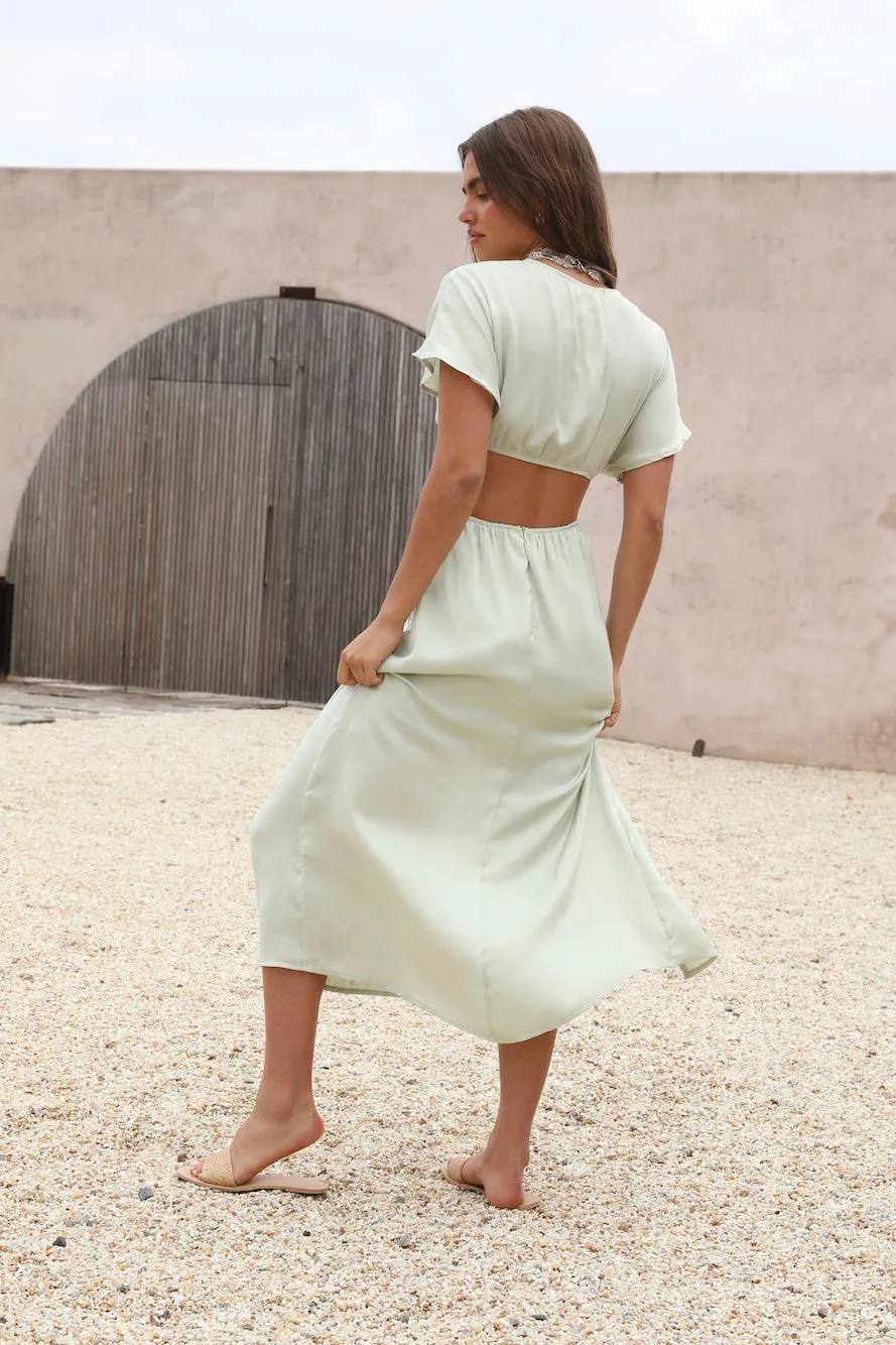 Wonderstruck Thoughts Maxi Dress Green sold by Fortunate One product image thumbnail 5