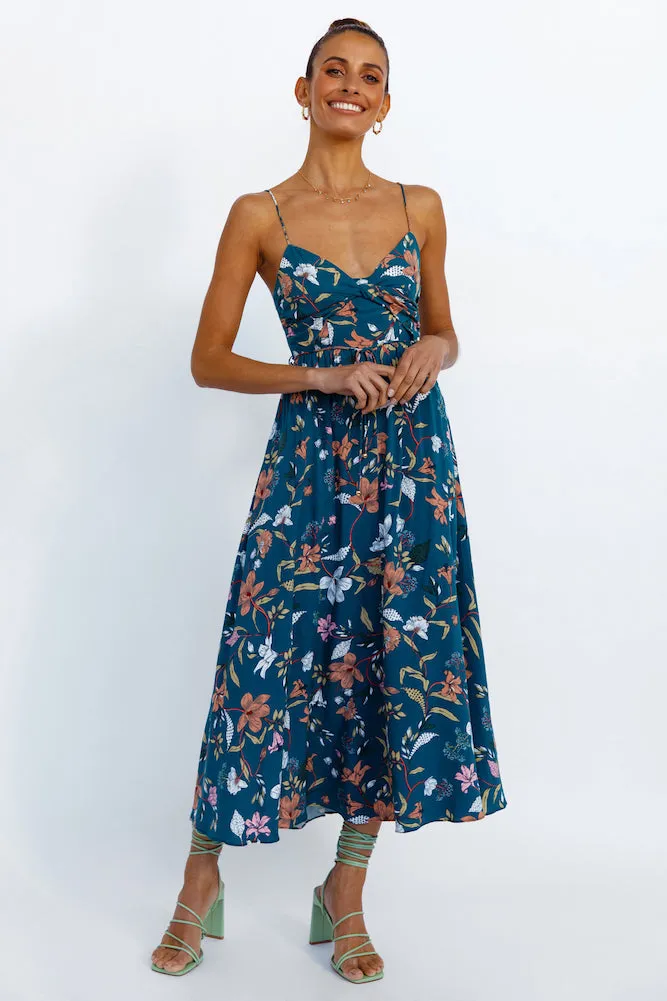 Know That Maxi Dress Teal sold by Fortunate One product image thumbnail 4