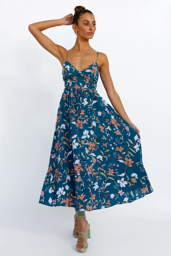 Know That Maxi Dress Teal sold by Fortunate One