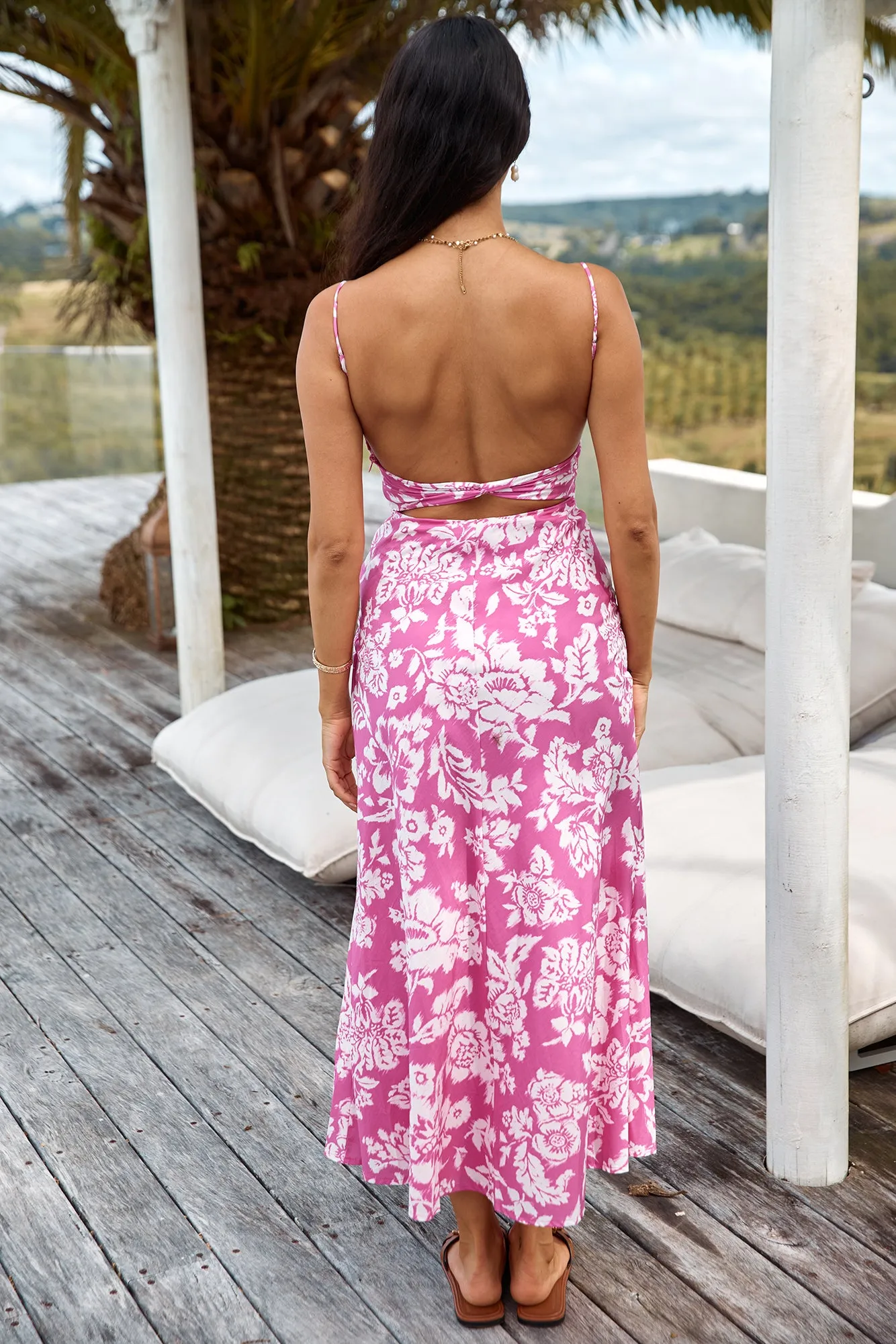 Sweetest Desire Maxi Dress Pink sold by Fortunate One product image thumbnail 2