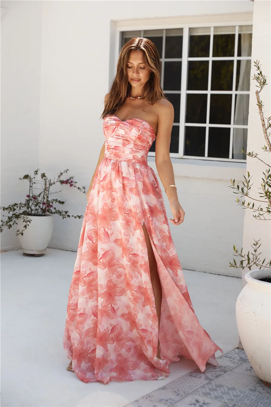 Dainty Events Strapless Maxi Dress Pink sold by Fortunate One product image thumbnail 2