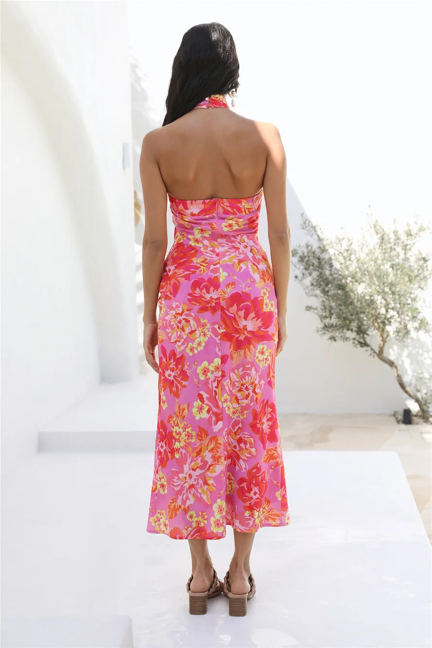 SEVEN WONDERS Leyana Maxi Dress Pink Floral sold by Fortunate One product image thumbnail 5