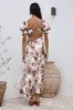 Whimsical Heart Maxi Dress Brown sold by Fortunate One