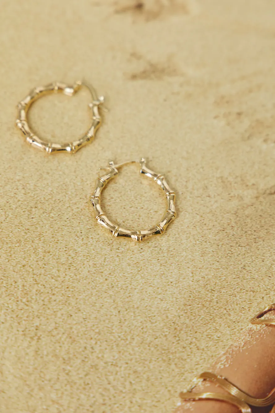 Intertwined Earrings Gold sold by Fortunate One product image thumbnail 2