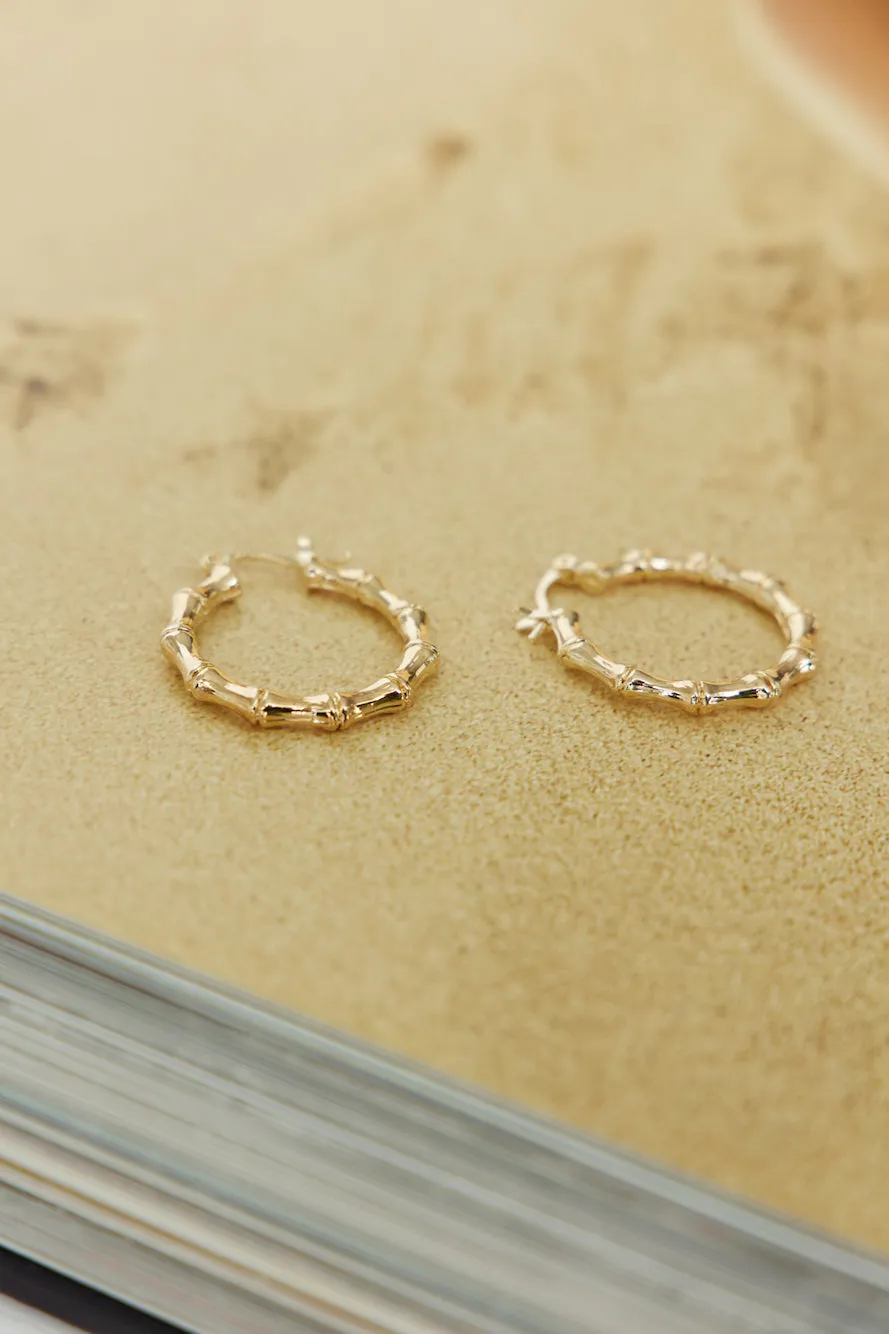 Intertwined Earrings Gold sold by Fortunate One product image thumbnail 3