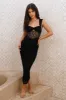 Think Of Me Mesh Maxi Dress Black sold by Fortunate One