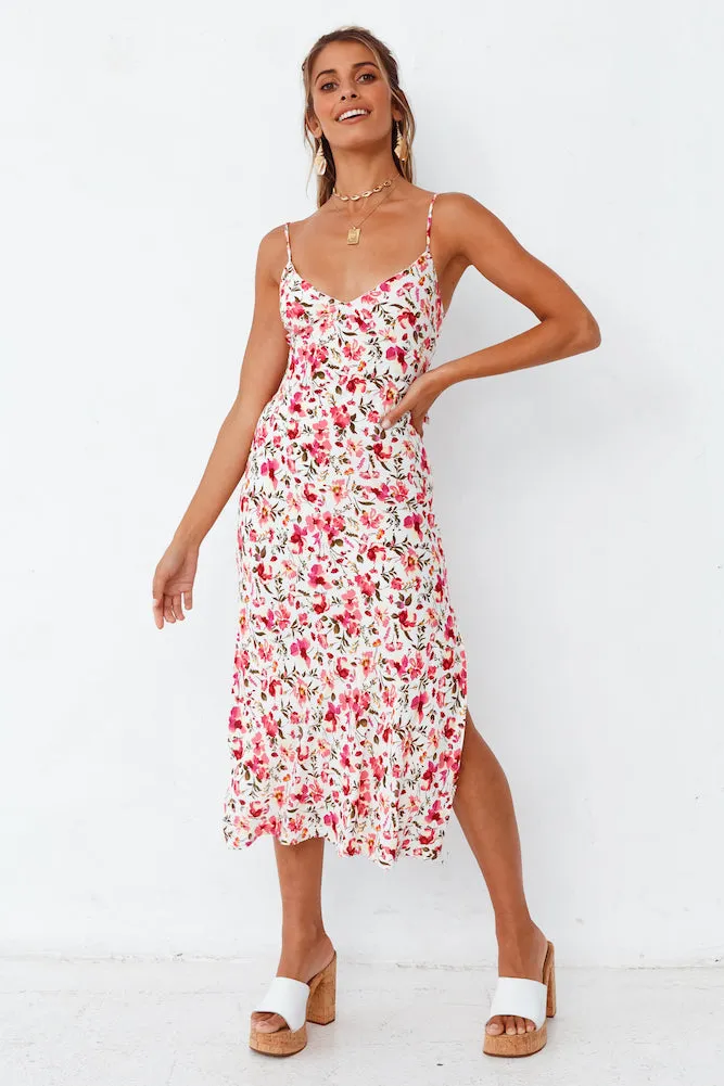 Rosy Cheeks Midi Dress sold by Fortunate One product image thumbnail 3