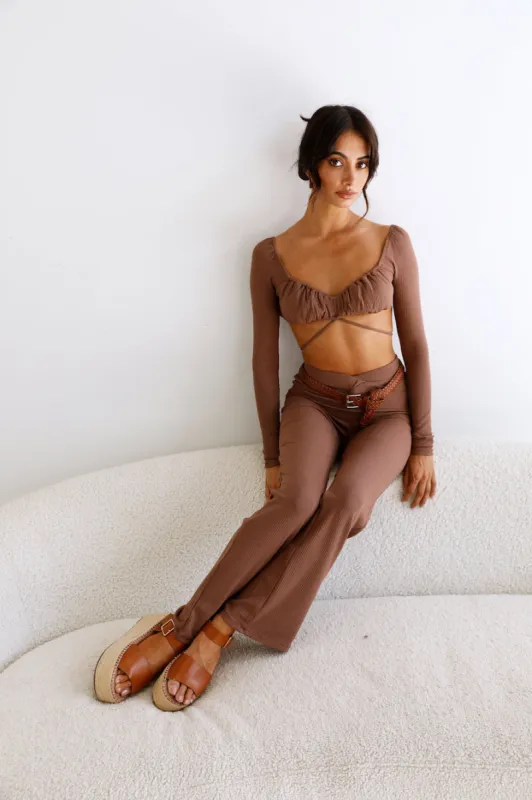 Pari Crop Top Brown sold by Fortunate One