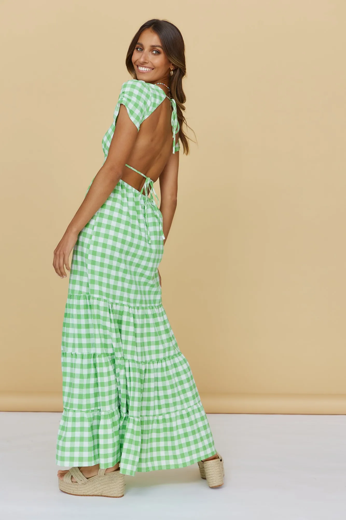 Love Is Yours Maxi Dress Green sold by Fortunate One product image thumbnail 4