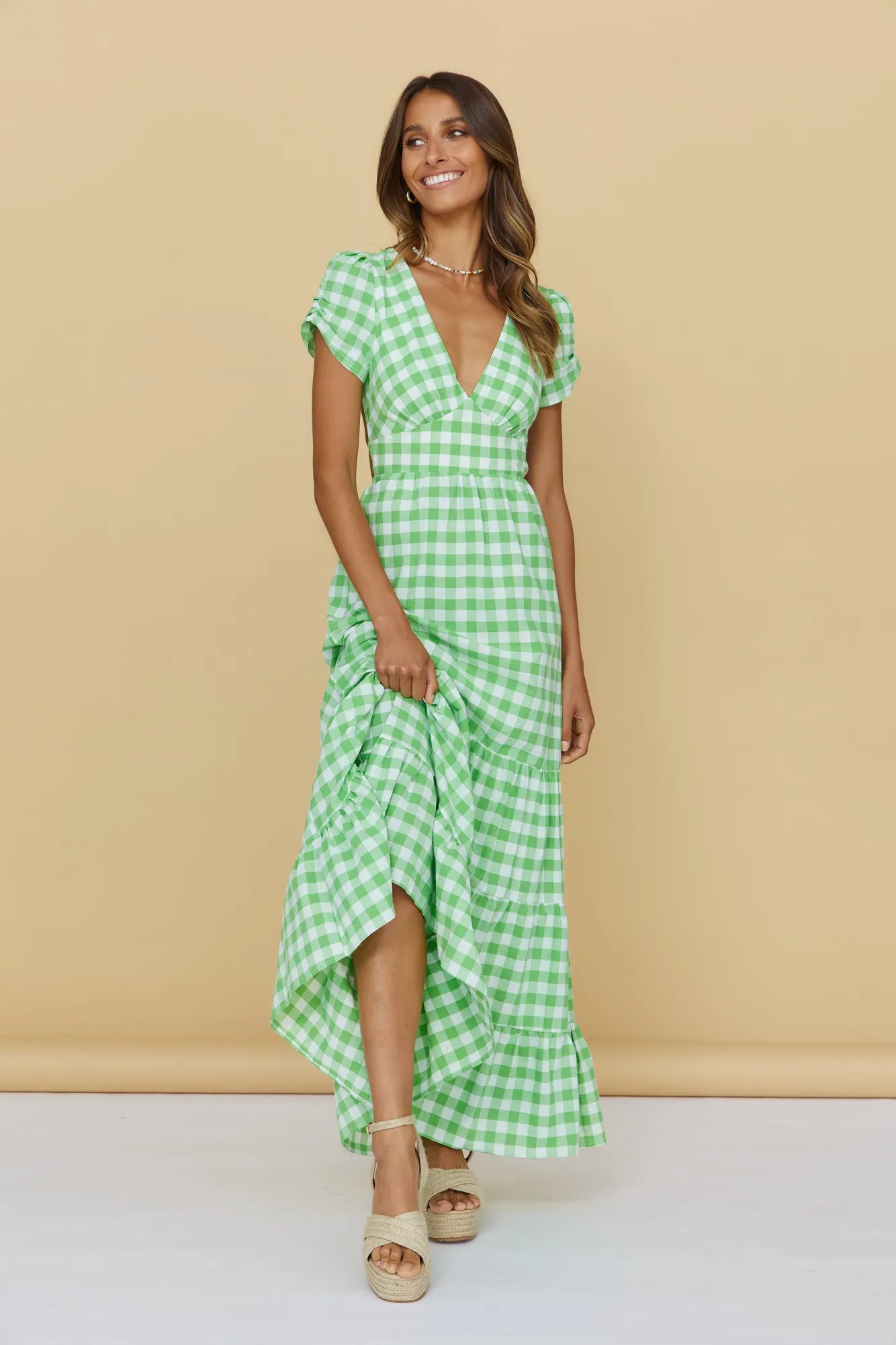 Love Is Yours Maxi Dress Green sold by Fortunate One product image thumbnail 2