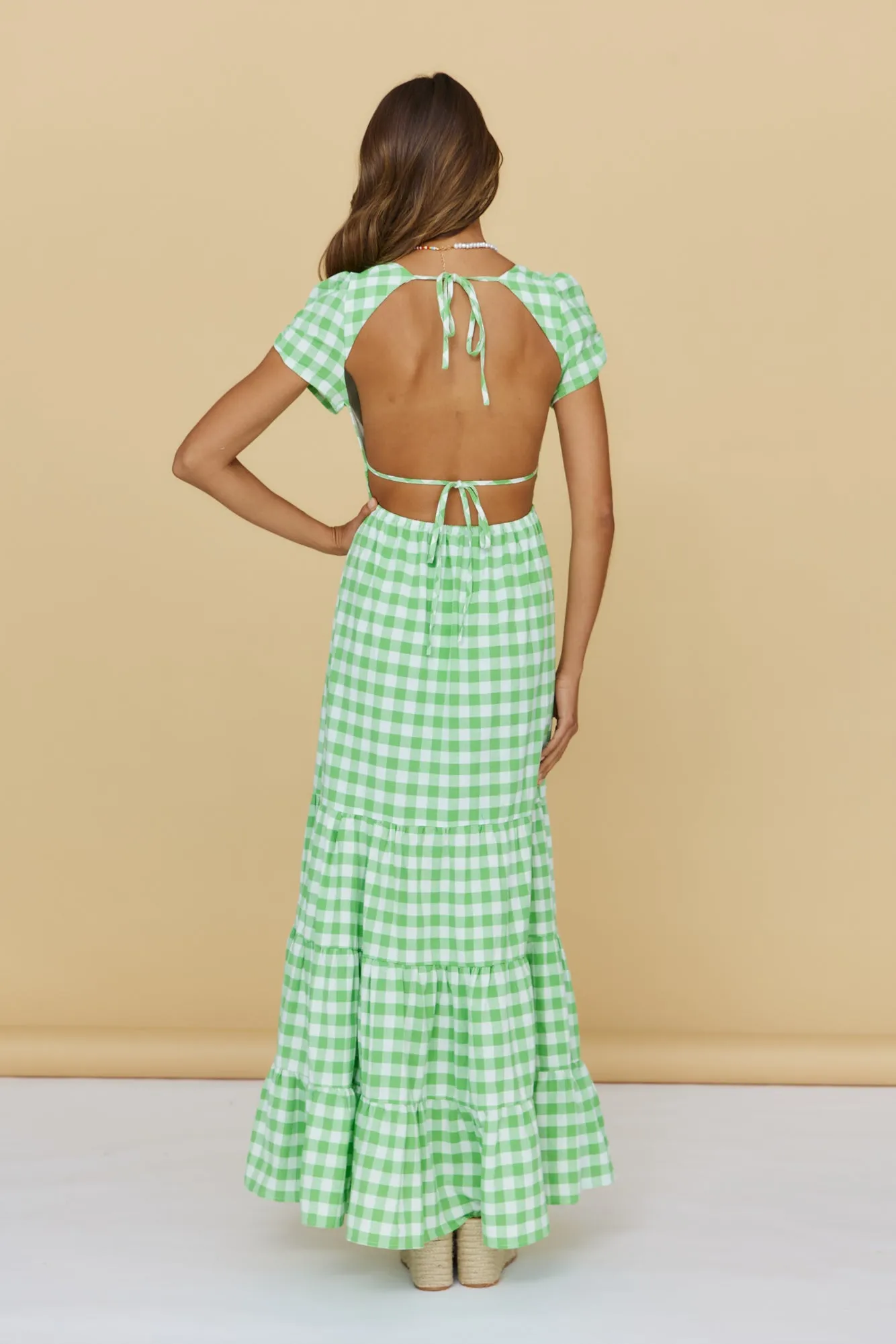 Love Is Yours Maxi Dress Green sold by Fortunate One product image thumbnail 5