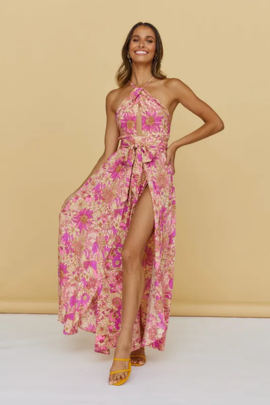 Sunset Shadows Maxi Dress Purple sold by Fortunate One