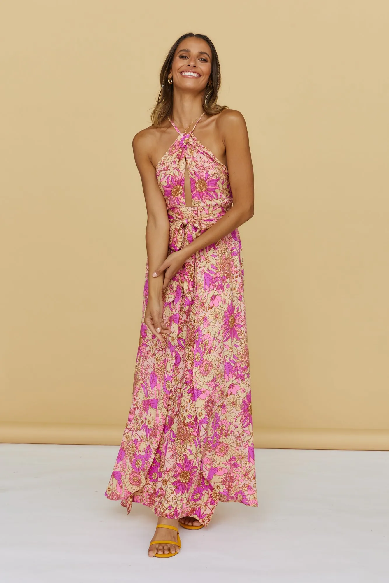 Sunset Shadows Maxi Dress Purple sold by Fortunate One product image thumbnail 3