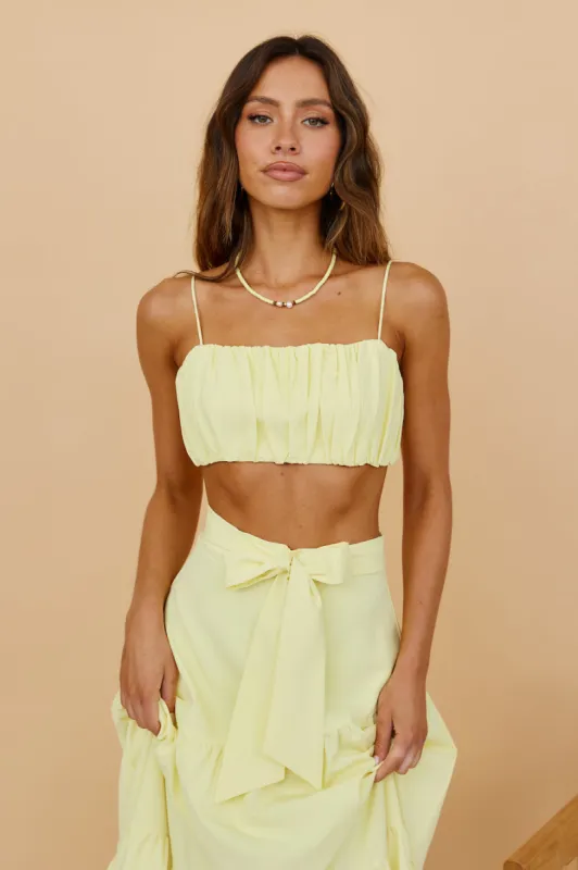 Evolving Heart Crop Top Yellow sold by Fortunate One