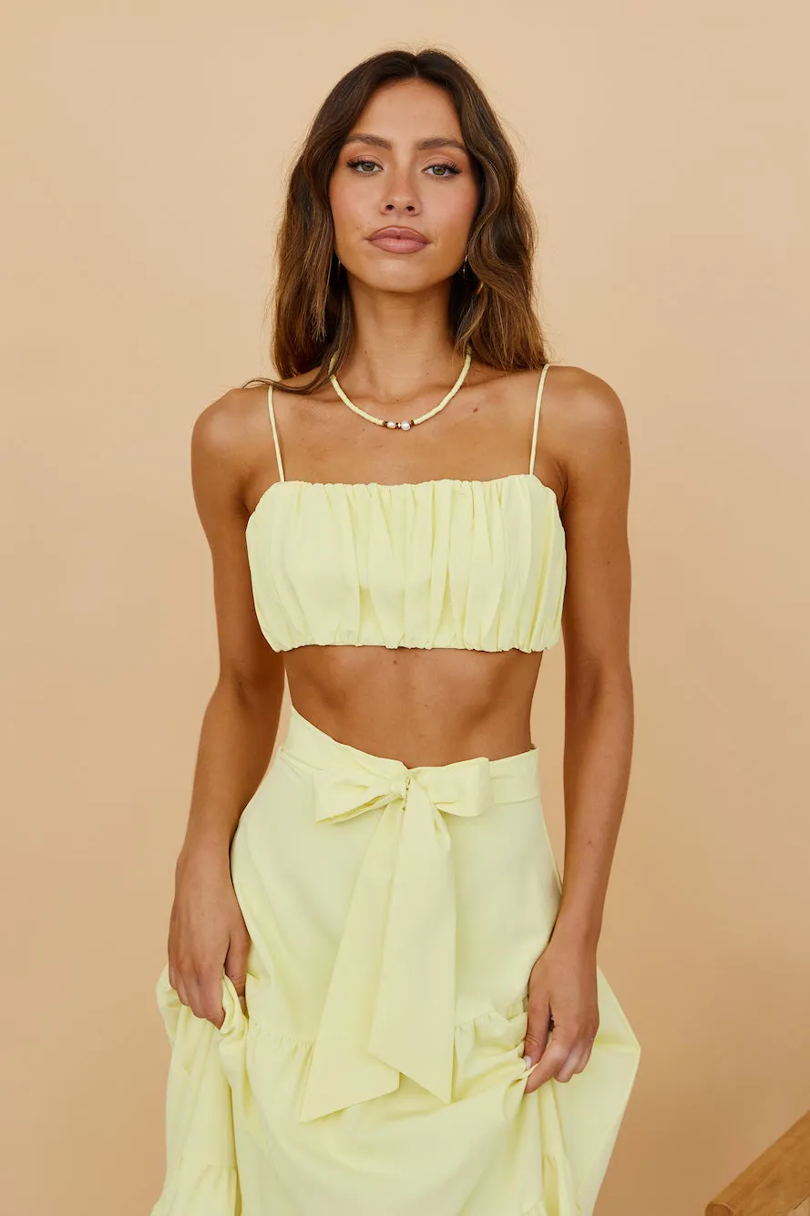 Evolving Heart Crop Top Yellow sold by Fortunate One