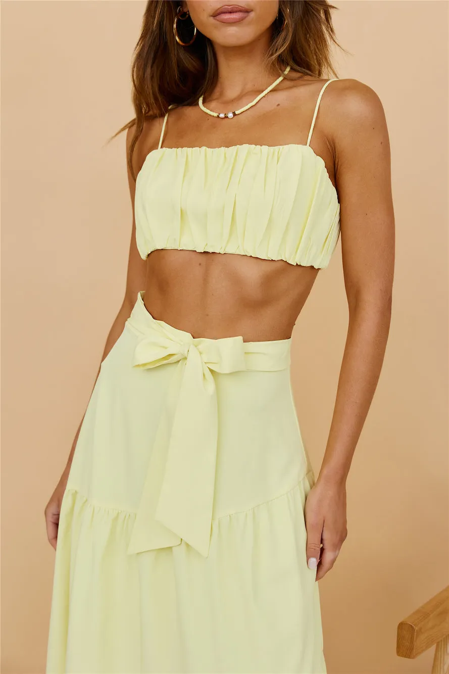 Evolving Heart Crop Top Yellow sold by Fortunate One product image thumbnail 2