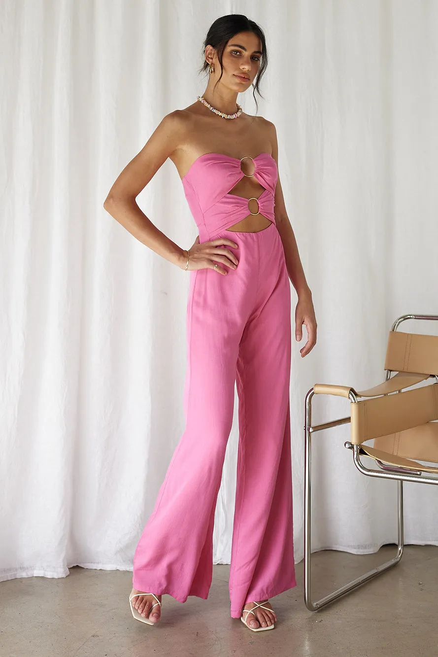 RUNAWAY THE LABEL Etta Jumpsuit Bubblegum sold by Fortunate One product image thumbnail 5