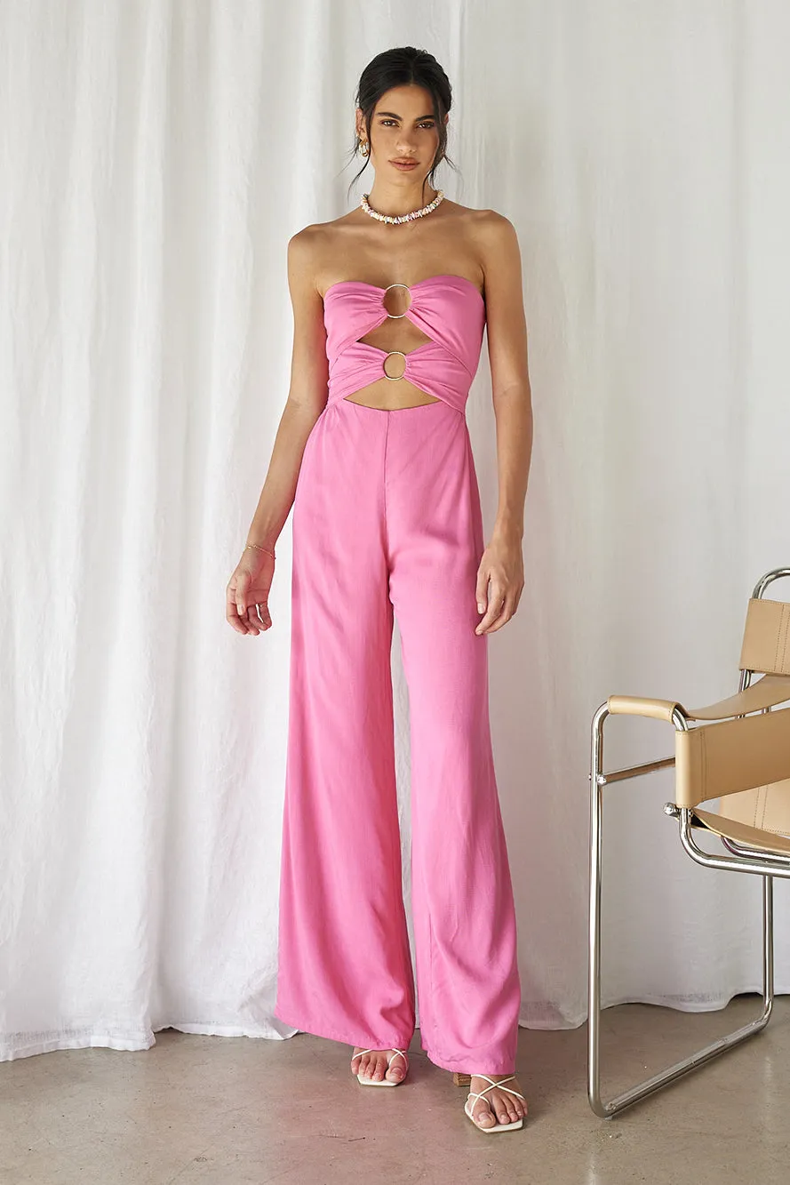 RUNAWAY THE LABEL Etta Jumpsuit Bubblegum sold by Fortunate One product image thumbnail 2