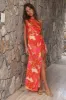 To Impress One Shoulder Maxi Dress Orange sold by Fortunate One