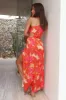 To Impress One Shoulder Maxi Dress Orange sold by Fortunate One