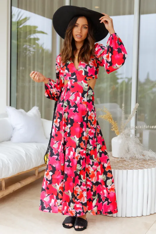 Chartreusian Maxi Dress Floral sold by Fortunate One