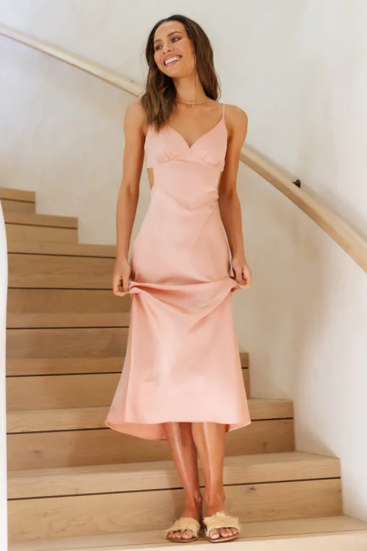 Raise A Toast Maxi Dress Rose sold by Fortunate One