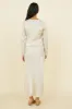 Bouquet of Flowers Maxi Skirt Champagne sold by Fortunate One