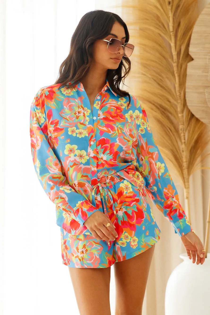 SEVEN WONDERS Eden Shirt Blue Floral sold by Fortunate One product image thumbnail 3