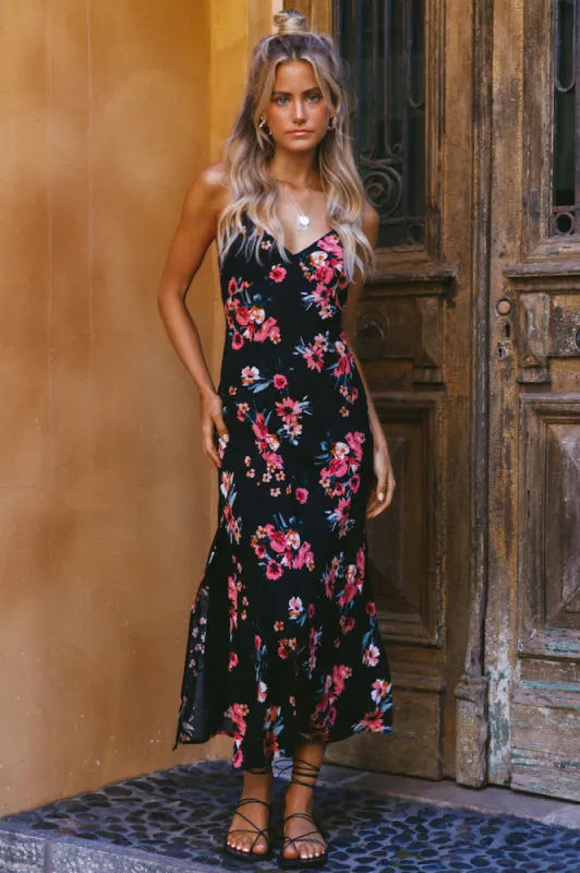 Morning Blooms Midi Dress sold by Fortunate One