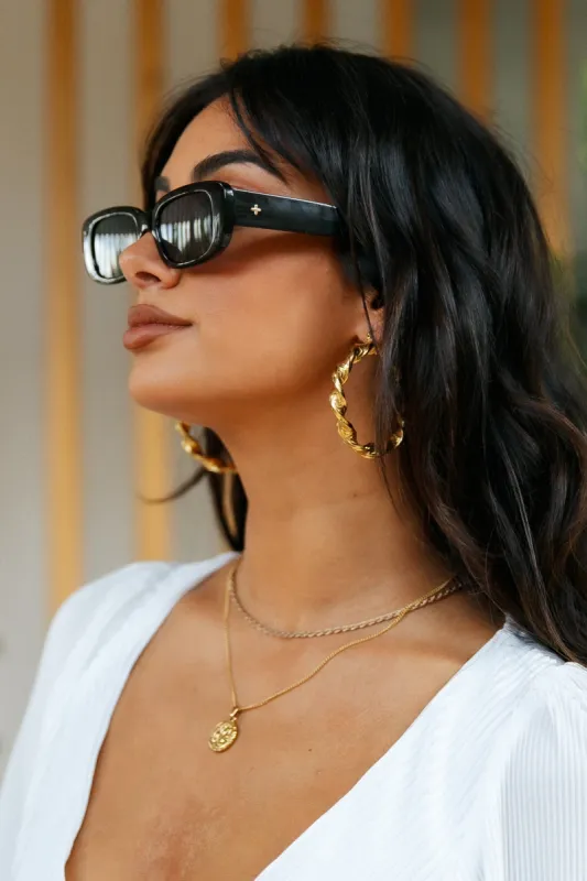 PETA + JAIN Rue Sunglasses Black sold by Fortunate One