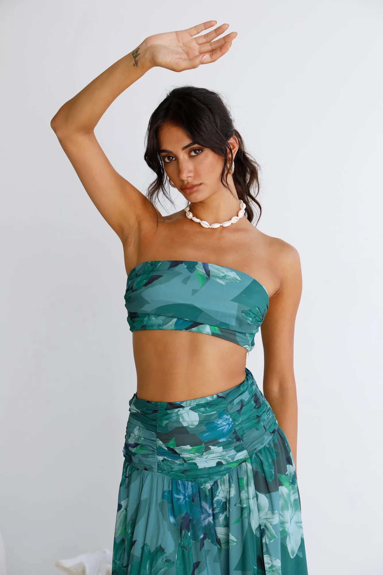 Gift Of Nature Maxi Skirt Green sold by Fortunate One product image thumbnail 2