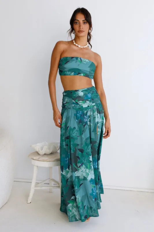 Gift Of Nature Maxi Skirt Green sold by Fortunate One