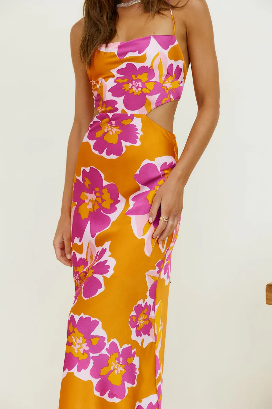 Malachime Maxi Dress Orange sold by Fortunate One product image thumbnail 5