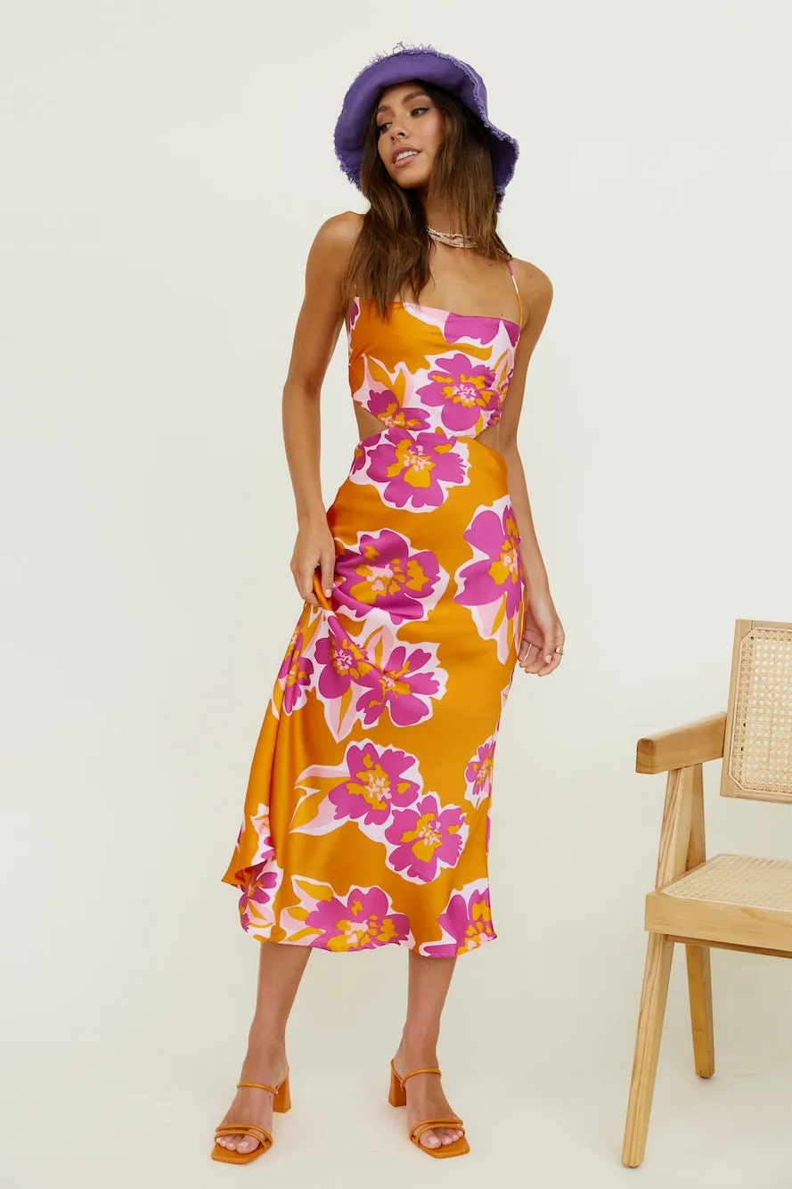 Malachime Maxi Dress Orange sold by Fortunate One product image thumbnail 3