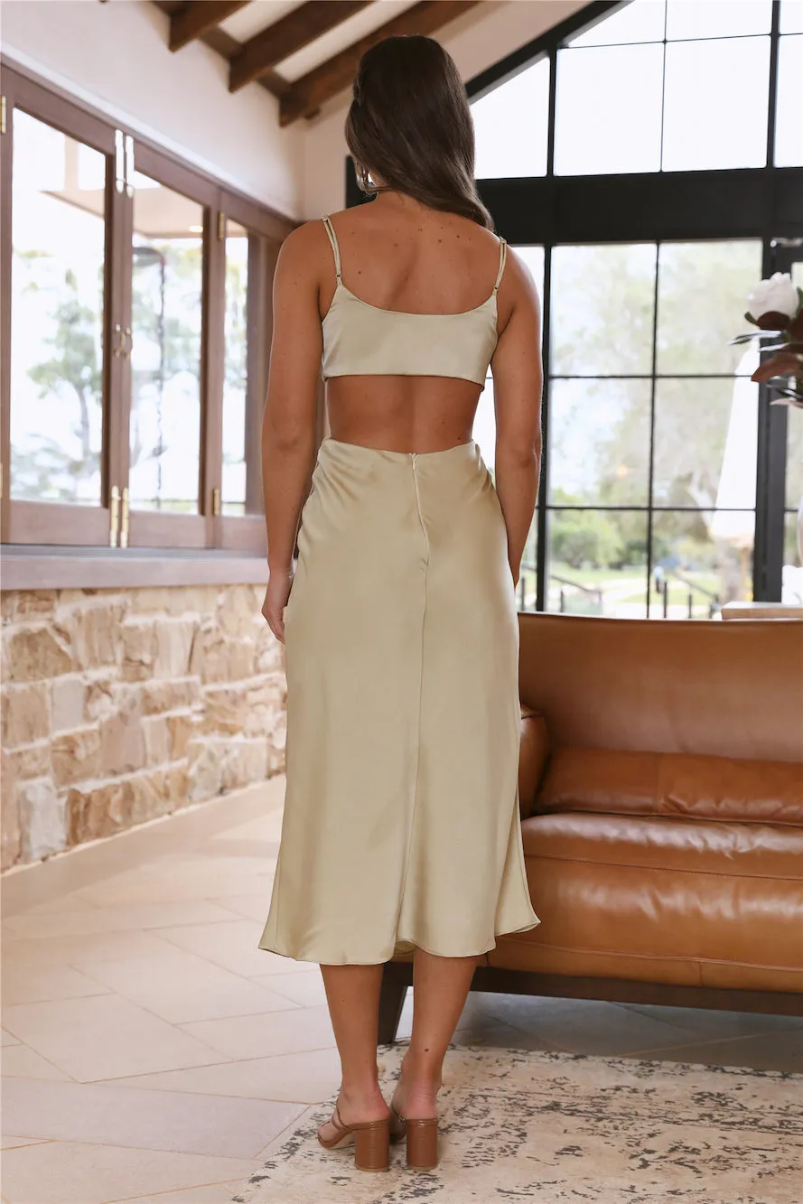 Juliette Midi Dress Green sold by Fortunate One product image thumbnail 5