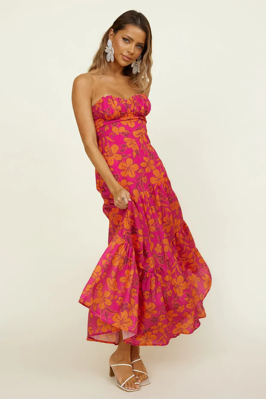 Beyond The Sea Maxi Dress Pink sold by Fortunate One product image thumbnail 2