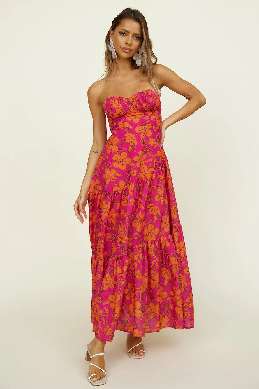 Beyond The Sea Maxi Dress Pink sold by Fortunate One product image thumbnail 4