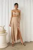 Butterfly Effect Maxi Dress Brown sold by Fortunate One