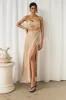 Butterfly Effect Maxi Dress Brown sold by Fortunate One