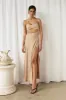 Butterfly Effect Maxi Dress Brown sold by Fortunate One