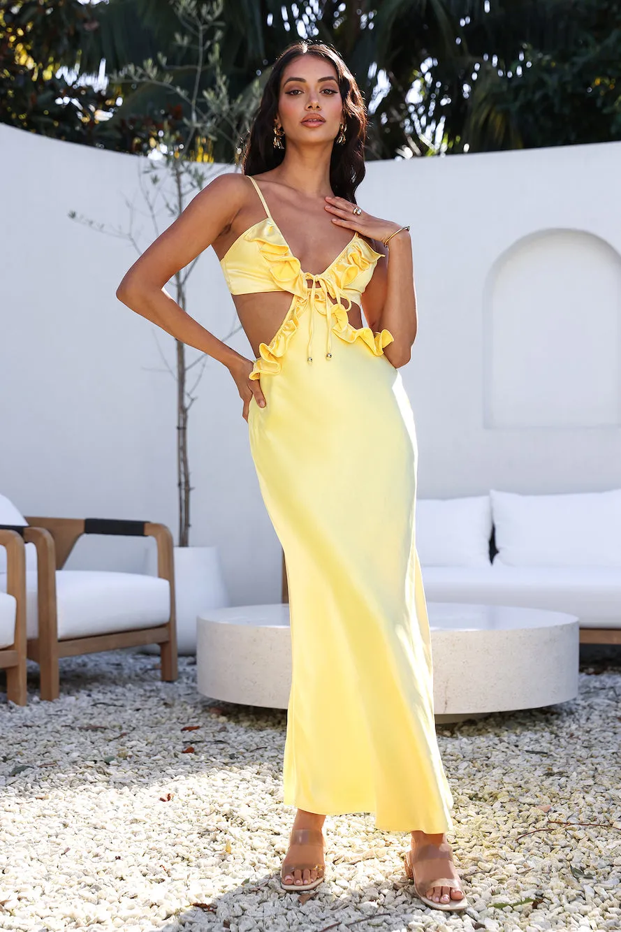 Don't Speak Maxi Dress Yellow sold by Fortunate One product image thumbnail 2